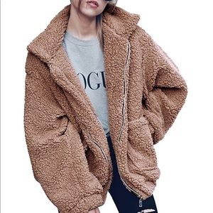 Faux Sherpa Teddy Bear Jacket